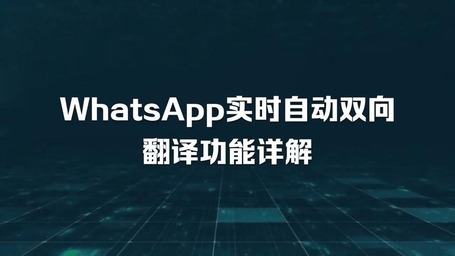 whatsapp怎么翻译中文